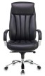 Кресло для руководителя Бюрократ T-9922WALNUT черная кожа - 1
