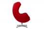 Дизайнерское кресло EGG CHAIR красный кашемир - 2