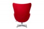 Дизайнерское кресло EGG CHAIR красный кашемир - 3