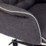 Кресло для персонала TetChair Madrid серая ткань - 5
