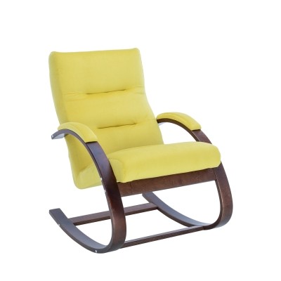Кресло-качалка Leset Милано Mebelimpex Орех текстура V28 желтый - 00006760