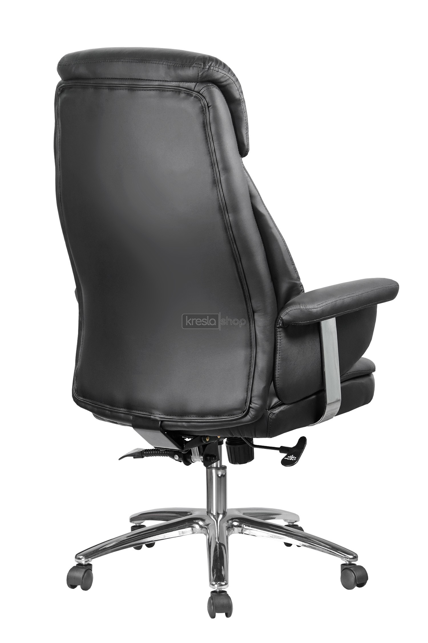 Кресло для руководителя Riva Chair RCH 9502+натуральная кожа черный